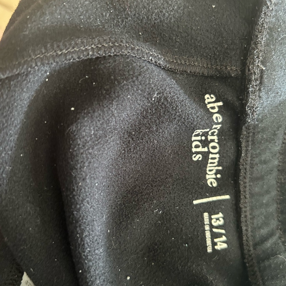 Abercrombie Kids black Fleece sweats